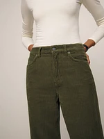 Cary High Rise Slouchy Wide Leg Corduroy Pants