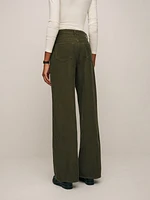 Cary High Rise Slouchy Wide Leg Corduroy Pants