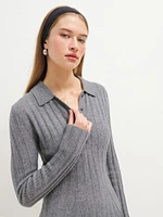 Walsh Cashmere Collared Mini Dress