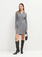 Walsh Cashmere Collared Mini Dress