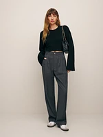 Paloma Cropped Cashmere Crew