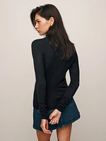 Faith Regenerative Merino Fitted Turtleneck