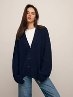 Maya Cotton Cashmere Oversized Cardigan