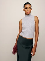 Saga Sleeveless Turtleneck Sweater