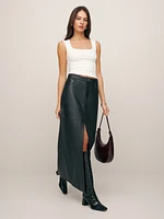 Veda Tazz Leather Maxi Skirt