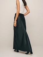 Veda Tazz Leather Maxi Skirt