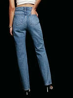 Abby High Rise Straight Jeans