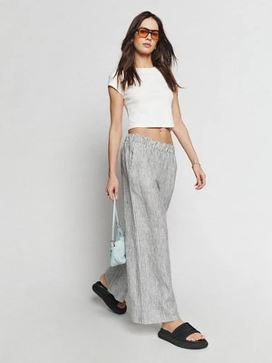 Petites Ava Linen Pant