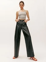 Veda Kennedy Wide Leg Leather Pant