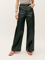 Veda Kennedy Wide Leg Leather Pant