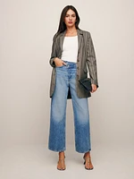 Gemma High Rise Crossover Wide Leg Jeans