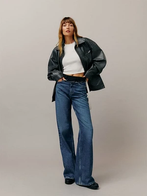 Cary Tailored High Rise Slouchy Wide Leg Jeans