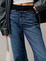 Cary Tailored High Rise Slouchy Wide Leg Jeans