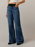 Cary Tailored High Rise Slouchy Wide Leg Jeans