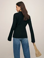 Jade Cashmere Collared Sweater