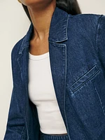 Elsa Relaxed Denim Blazer