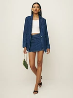 Elsa Relaxed Denim Blazer