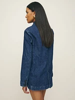 Elsa Relaxed Denim Blazer