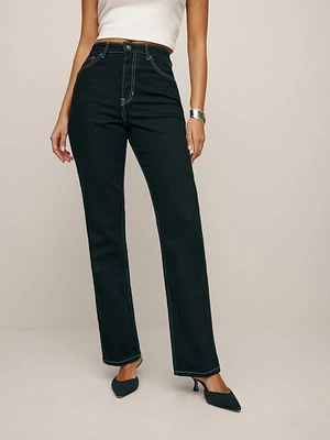 Pamela Ultra High Rise Straight Leg Jeans