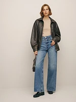 Cary Double Waistband High Rise Slouchy Wide Leg Jeans