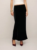 Petites Layla Velvet Skirt