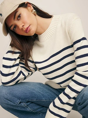 Anna Cotton Crewneck Sweater