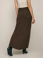 Tazz Maxi Corduroy Skirt