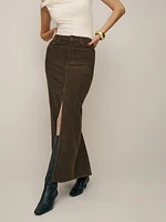 Tazz Maxi Corduroy Skirt