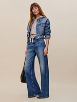 Cary Drawstring Waist Slouchy Wide Leg Jeans