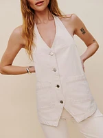 Brittany Denim Halter Top