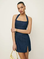 Isha Denim Mini Dress