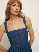 Tagliatelle Denim Midi Dress