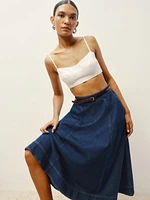 Delilah Denim Midi Skirt