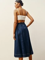 Delilah Denim Midi Skirt