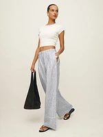 Fernando Wide Leg Linen Pant