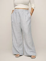 Fernando Wide Leg Linen Pant Es