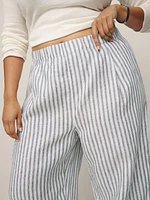 Fernando Wide Leg Linen Pant Es