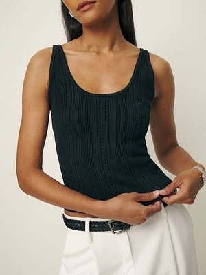 Luna Pointelle Sweater Tank