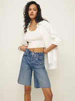 Raye Mid Rise Denim Jorts