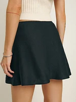 Brandy Linen Skirt