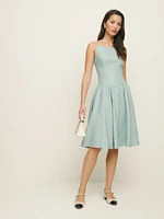 Clarabelle Linen Dress