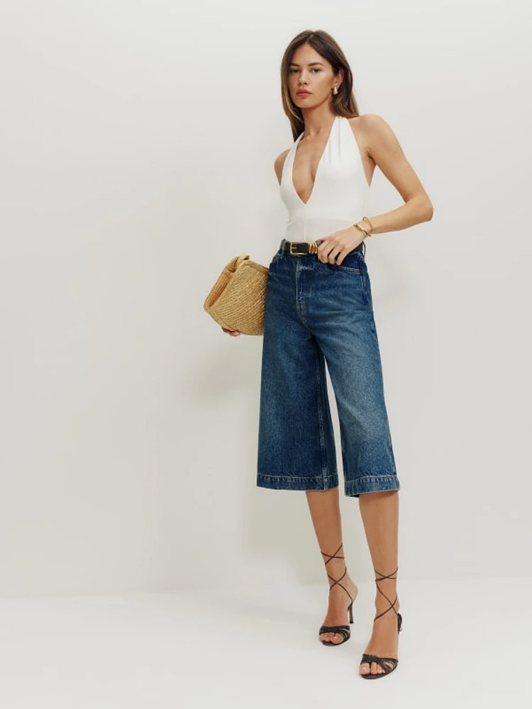 Cary High Rise Culotte Jeans