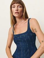 Violet Denim Mini Dress