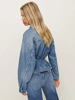 Luna Belted Denim Jacket