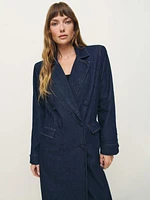 Azalea Long Denim Blazer