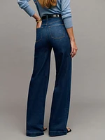 Bex Super Stretch High Rise Wide Leg Jeans