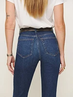 Ezra Super Stretch High Rise Straight Jeans