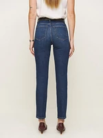 Ezra Super Stretch High Rise Straight Jeans