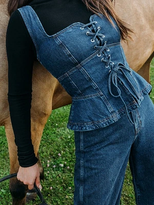 Dallas Denim Corset