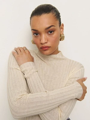 Cori Ribbed Turtleneck Sweater